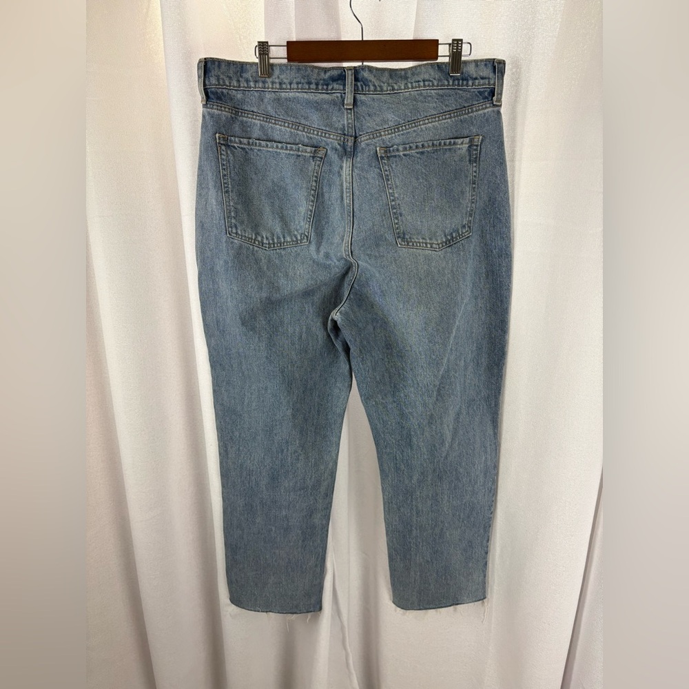 Old Navy US Women's Plus Sz 16 Higher High-Rise‎ Raw Hem Cropped Jeans NEW - Picture 4 of 12